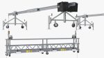 Window Cleaning Platform with Fastening to Roof Rigged