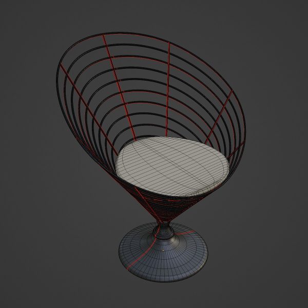 Wire Cone Chair 02