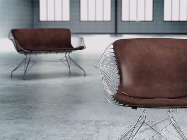 Wire lounge chair