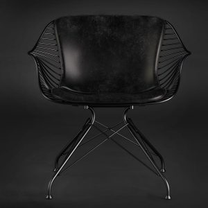 Wire lounge chair