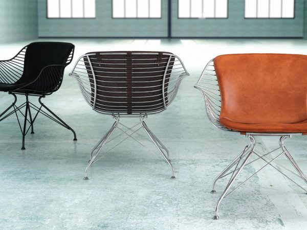 Wire lounge chair