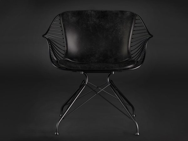 Wire lounge chair