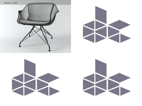 Wire lounge chair