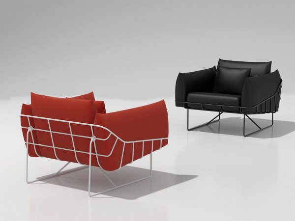 Wireframe armchair