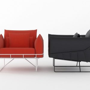 Wireframe armchair