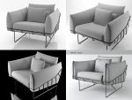 Wireframe armchair