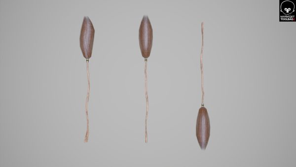 Witches Magic Broom for Flying Game Ready