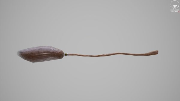 Witches Magic Broom for Flying Game Ready