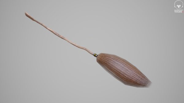 Witches Magic Broom for Flying Game Ready
