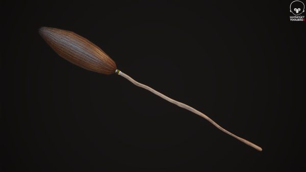 Witches Magic Broom for Flying Game Ready