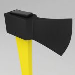 Wood chopping splitting axe 3d model