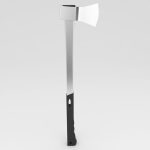 Wood chopping splitting axe 3d model