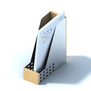Wooden And Metal Document Holder