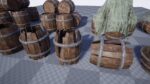 Wooden Barrel Set