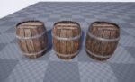 Wooden Barrel Set