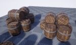 Wooden Barrel Set