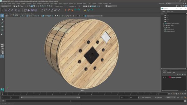Wooden Cable Reel