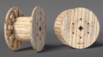 Wooden Cable Reel Empty