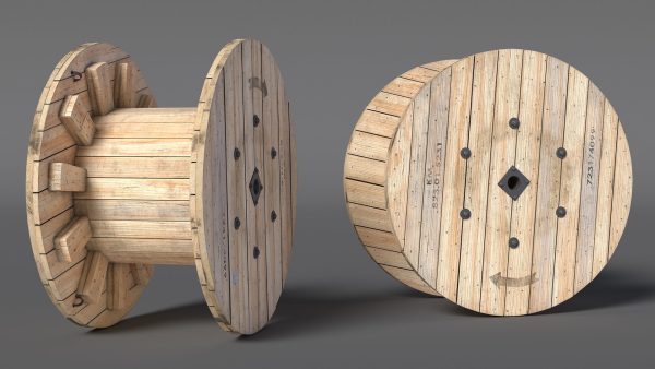 Wooden Cable Reel Empty