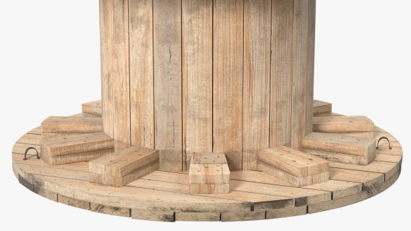 Wooden Cable Reel Empty