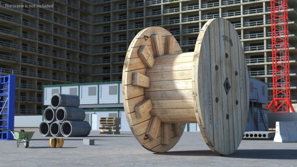 Wooden Cable Reel Empty