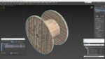 Wooden Cable Reel Empty