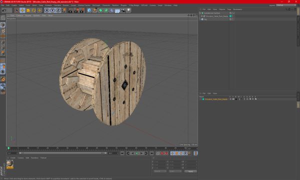 Wooden Cable Reel Empty