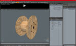 Wooden Cable Reel Empty