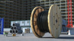 Wooden Cable Reel with Cable