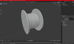 Wooden Cable Reel with Cable