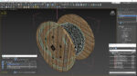 Wooden Cable Reel with Cable