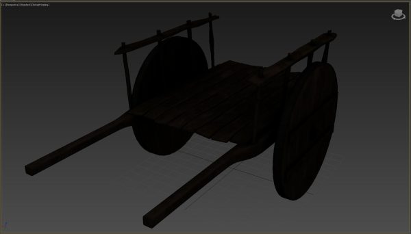 wooden cart