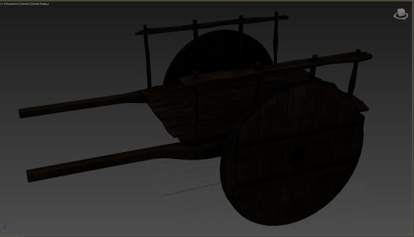 wooden cart