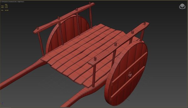 wooden cart