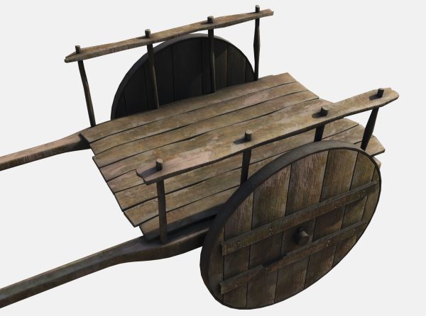 wooden cart