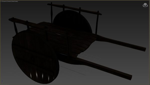 wooden cart
