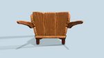 Wooden cart with ore stylized