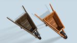 Wooden cart with ore stylized