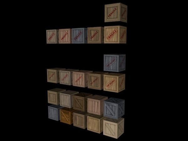 Wooden Crates Mega Pack