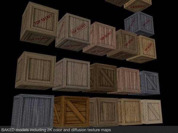 Wooden Crates Mega Pack