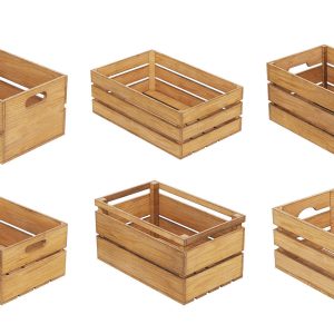 wooden crates set