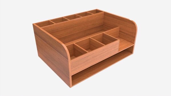 Wooden Desk Organizer 01
