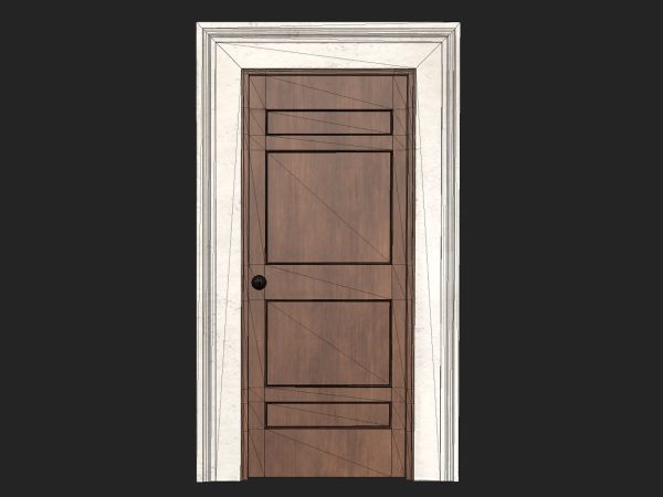 Wooden door 6