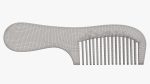 Wooden hair comb type 4