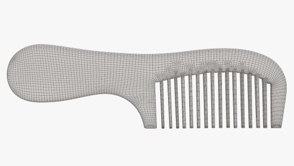 Wooden hair comb type 4