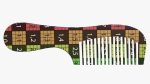 Wooden hair comb type 4