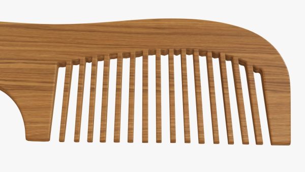 Wooden hair comb type 4