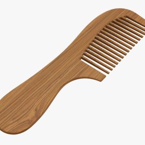 Wooden hair comb type 4