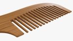 Wooden hair comb type 4