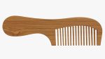 Wooden hair comb type 4